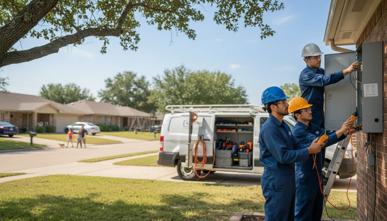 Certified electrician providing emergency electrical services in Fairbury, NE